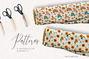 Watercolor Sunflowers Collection, an Illustration by Art Dari Autumn (Thumbnail 14 of 15)
