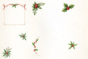 Christmas Holly Corner Clipart, an Illustration by CrexoraLab (Thumbnail 4 of 5)