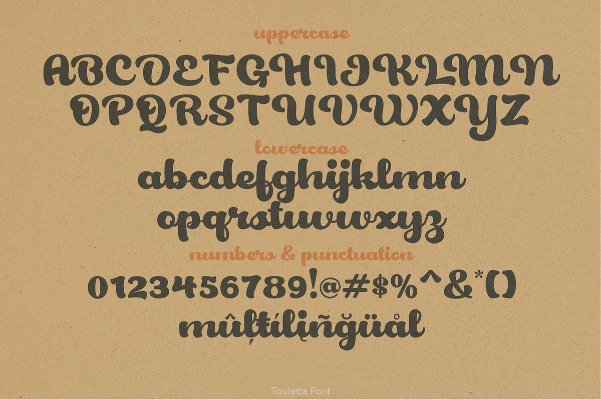 Touletta Retro Script, a Script Font by TypeClassHeroes (Photo 5 of 15)