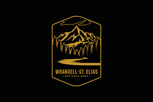 Wrangell–St.Elias National park logo, a Branding & Logo Template by swarnstudio