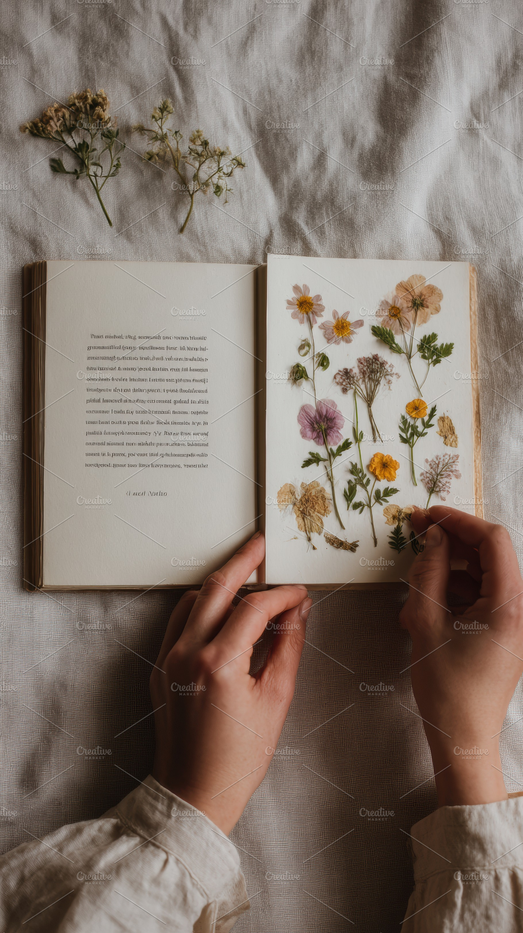 Woman and flowers notebook, a Person Photo by Virgo Studio