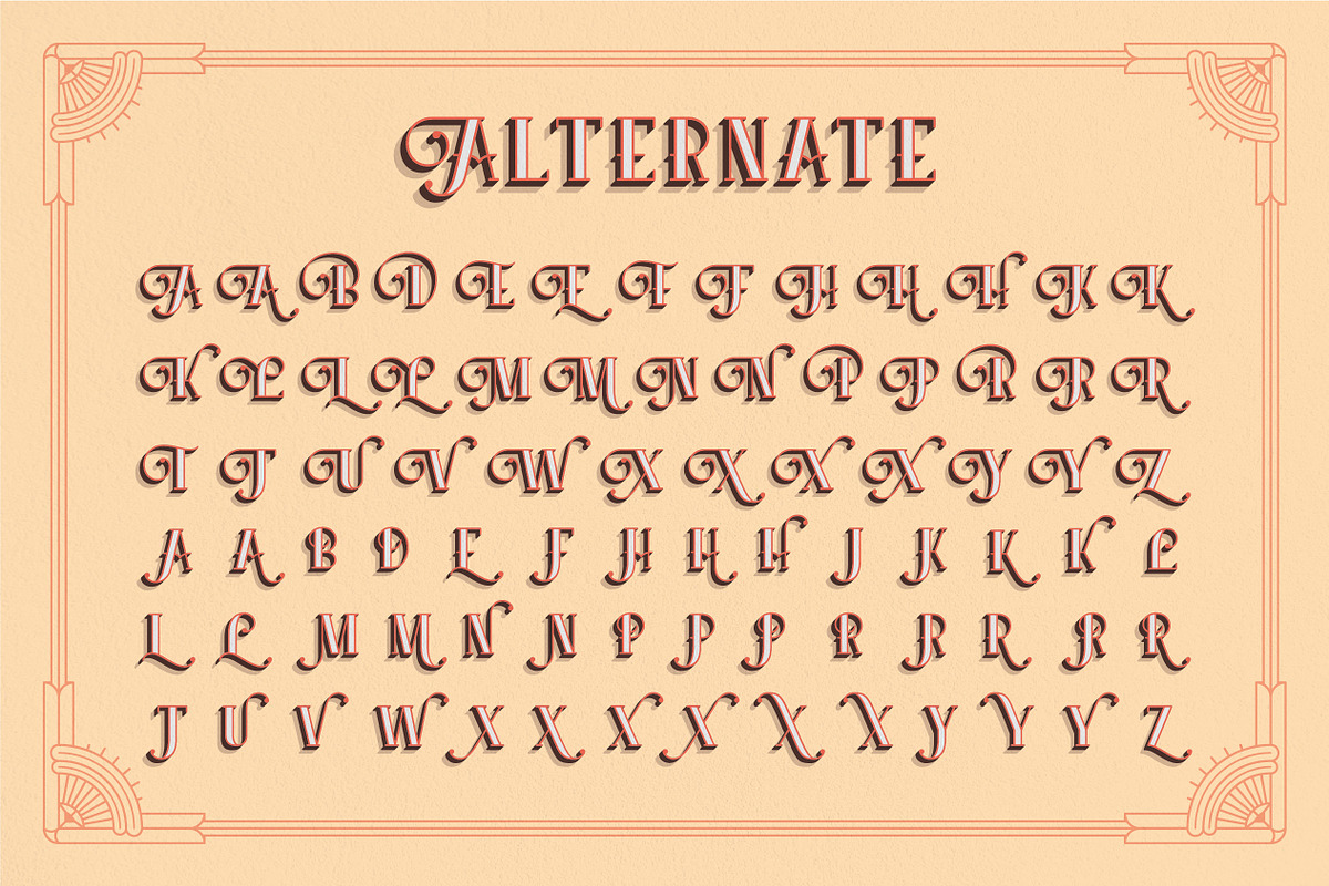 Beijin Layered Font, a Serif Font by Abbasy Studio (Photo 5 of 9)