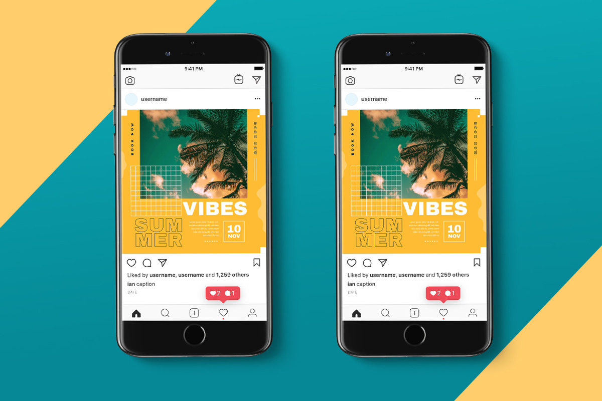 Summer Party Instagram Post Flyer, a Flyer Template by Tokosatsu (Photo 2 of 4)