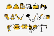 Construction Doodle Illustration, an Object Graphic by SLAB! Design (Thumbnail 2 of 2)