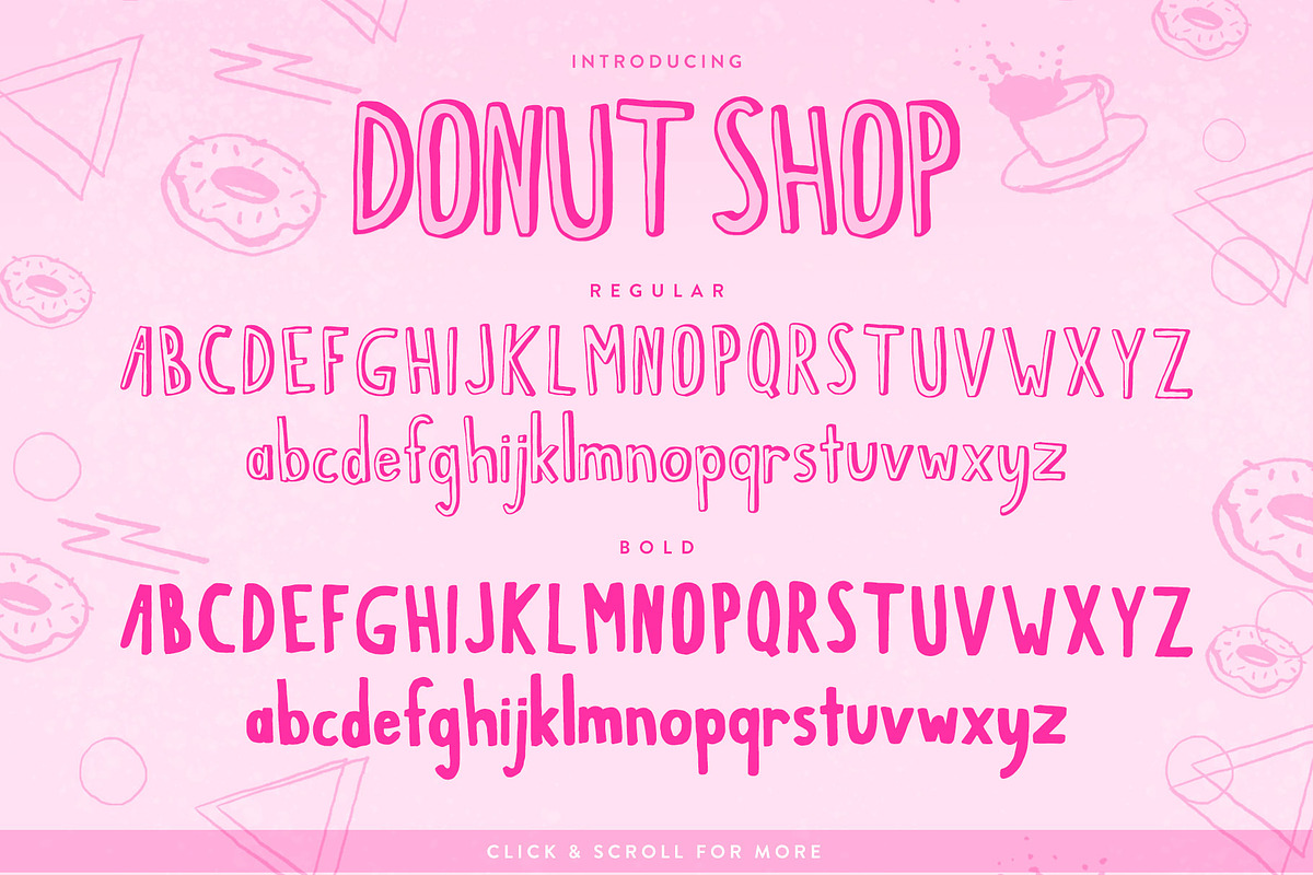 Donut Shop Font Duo preview 3