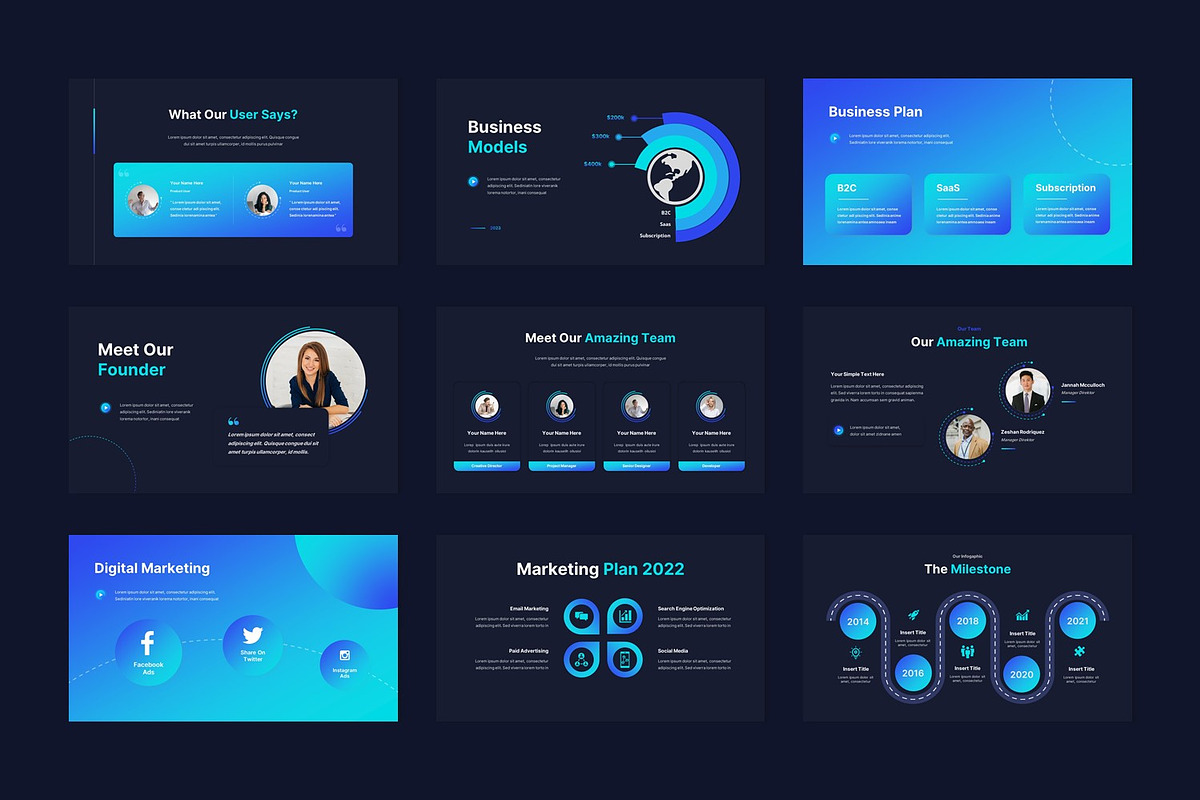 Grade Pitch Deck Powerpoint Template, a Presentation Template by BumbleGraph Studio (Photo 5 of 9)