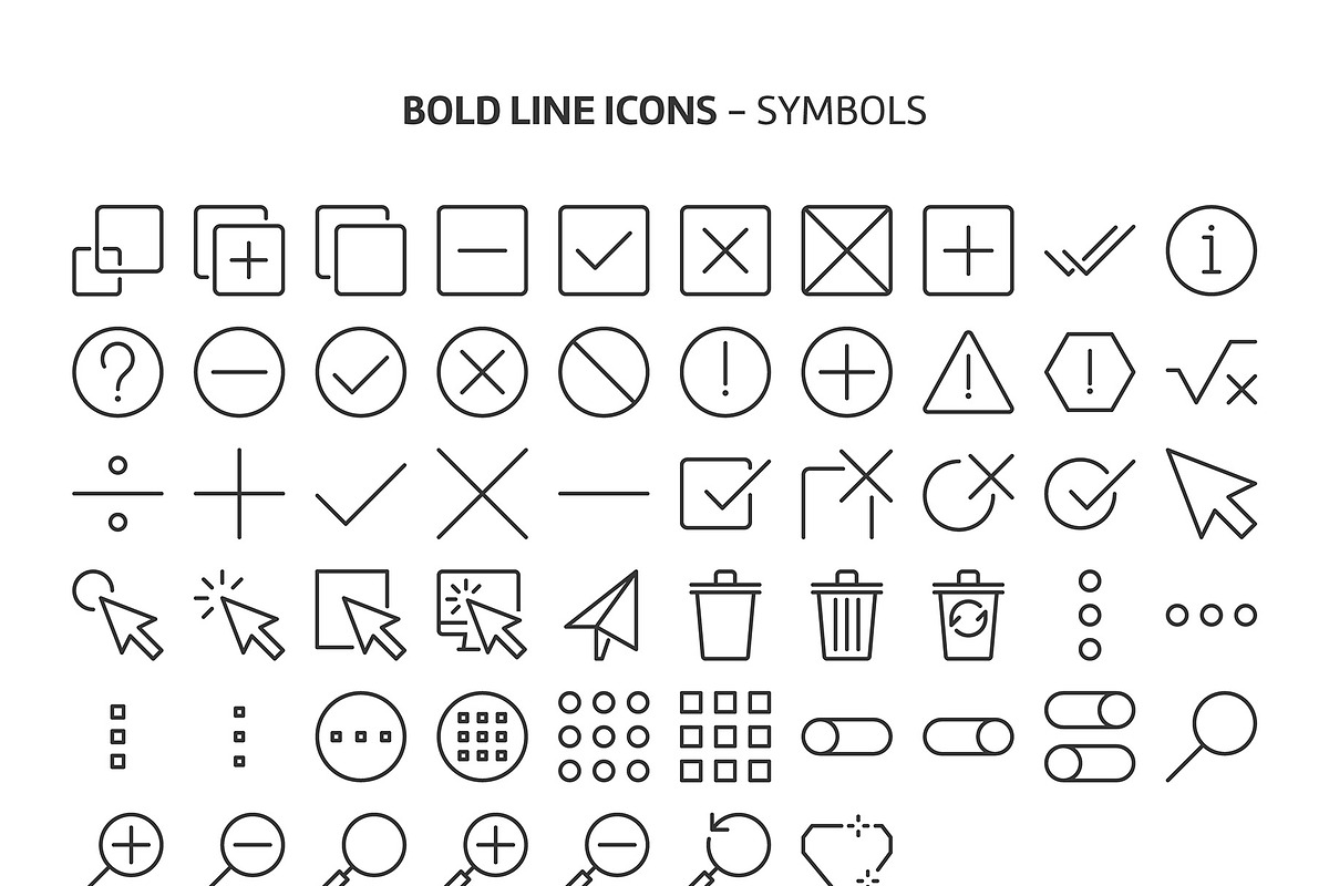 Bold Line Icons, an Outline Icon by Howcolour (Photo 145 of 151)