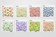 Doodle Fruits Seamless Patterns, a Pattern Graphic by Kotulska (Thumbnail 2 of 6)