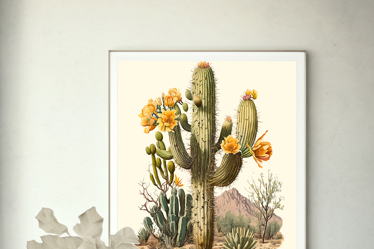 Cactus SVG, Cactus Decor, Cactus SVG, an Illustration by mollyli.ai (Photo 6 of 6)