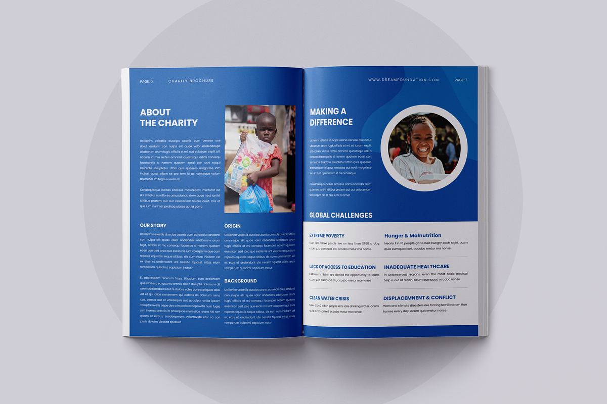 Charity Brochure | Canva, a Brochure Template by ArtisticLand (Photo 5 of 8)