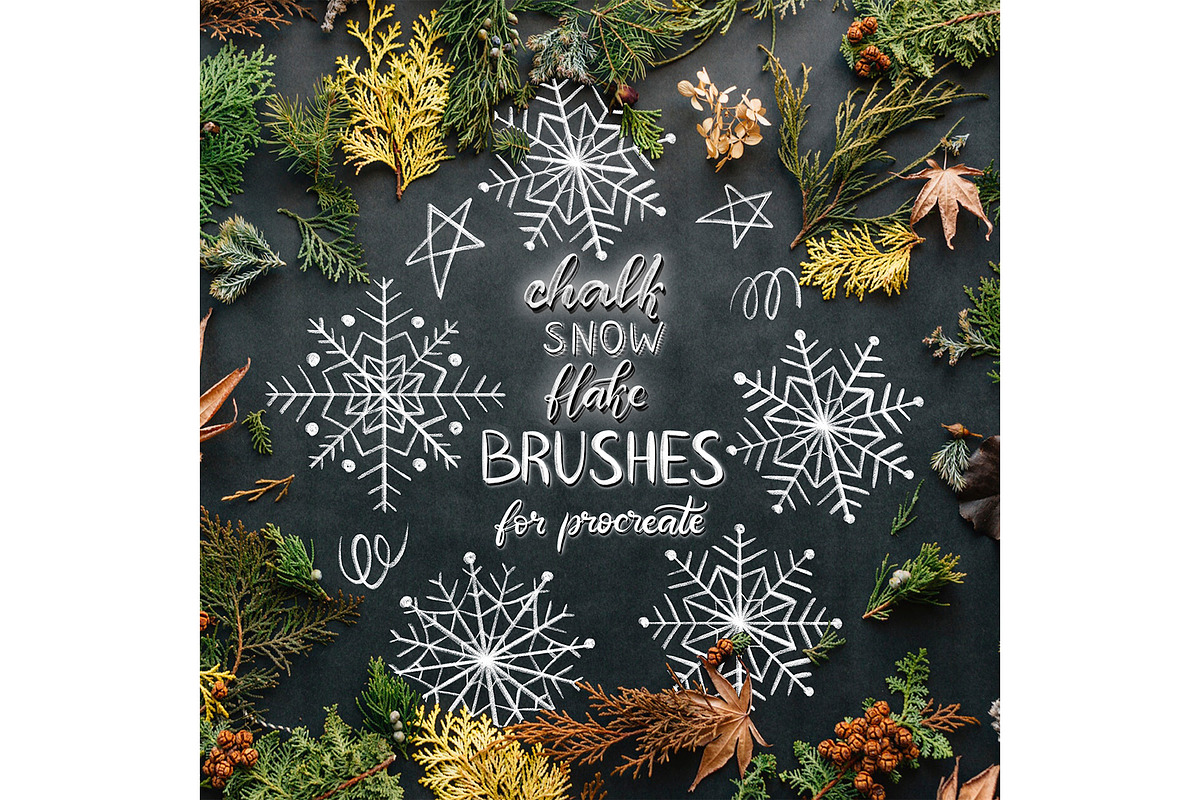 Snowflake brushes for Procreate, a Brush Add-On by Almazova Dolzhenko (Photo 2 of 4)