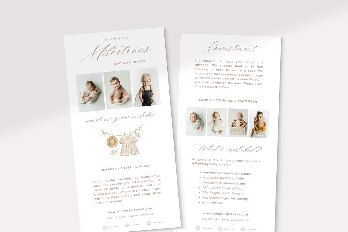 Milestone Pricing Guide Canva, a Templates & Theme by Sweet Little Muse (Photo 2 of 4)