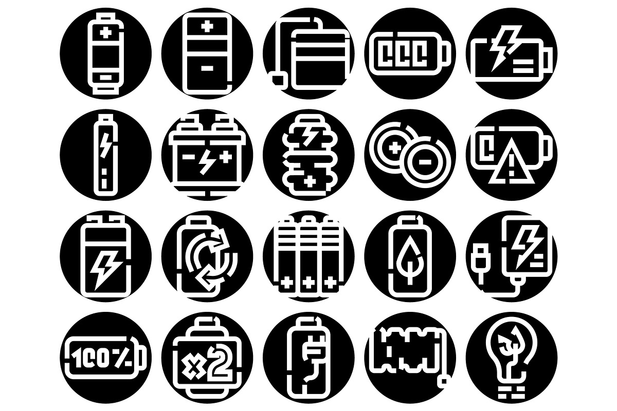Battery power energy glyph vector, an Object Graphic by pikepicture (Photo 2 of 3)