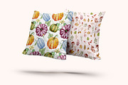 Watercolor Autumn Pumpkins Clipart, a Seasonal Illustration by SvetaArtStore (Thumbnail 13 of 15)