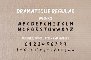 DRAMATIQUE Font Duo Elements