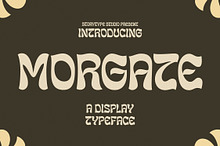 Morgate Display Typeface Font