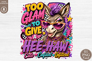 Too Glam To Give A Hee-Haw PNG, a Seasonal Illustration by Rose Art (Thumbnail 1 of 4)