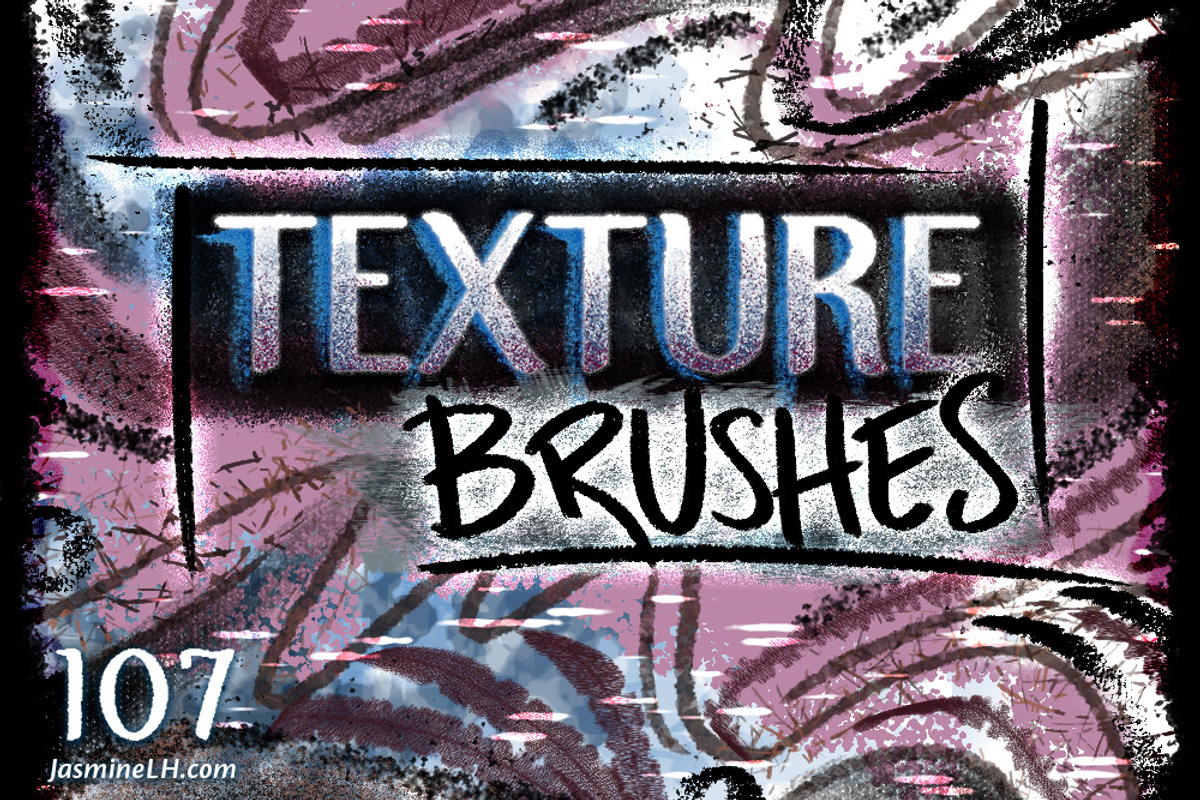 Texture Brushes for Photoshop, a Brush Add-On by Jasmine Lové (Photo 9 of 10)