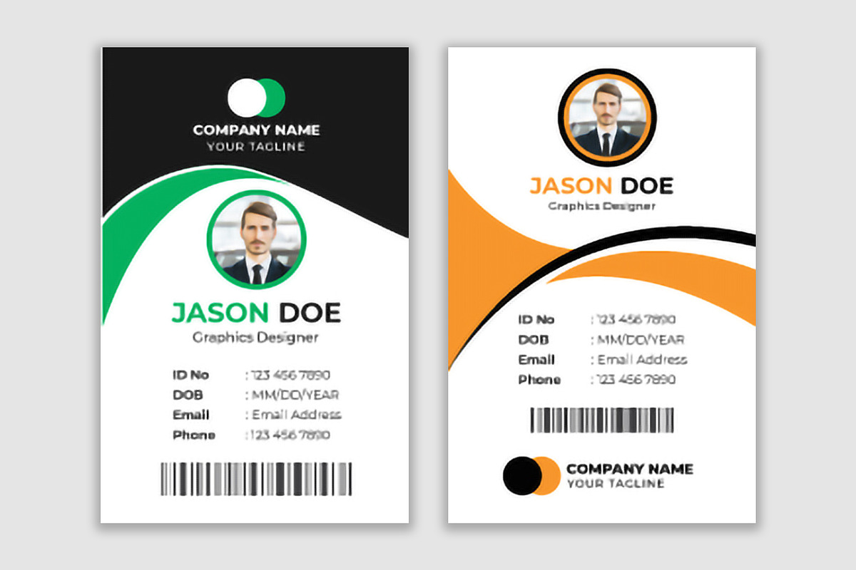 Corporate ID Card Template Bundle, a Stationery Template by nandinigraphics (Photo 2 of 3)