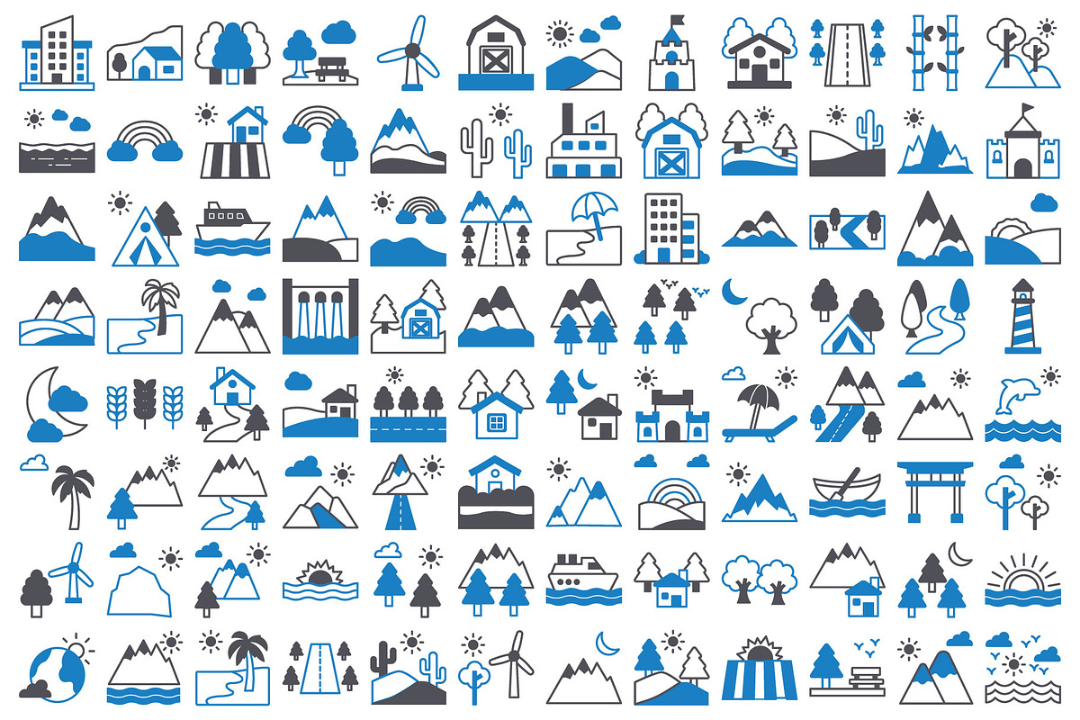 Nature and Landscape Icon Pack, an Icon by Vector Portal (Photo 5 of 5)