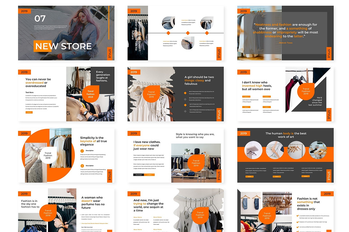 New Store - Google Slides Template, a Presentation Template by AQR Studio