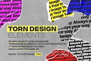 Torn Paper Design Elements, a Product Mockup by Francesco Stefanini (Thumbnail 1 of 7)