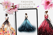 FASHION SILHOUETTE CREATOR Brushes, a Brush Add-On by Warm Cozy Cottage (Thumbnail 1 of 7)