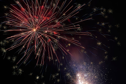 Fireworks at the summer party