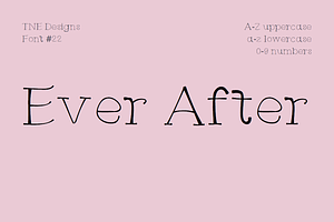 Ever After serif font