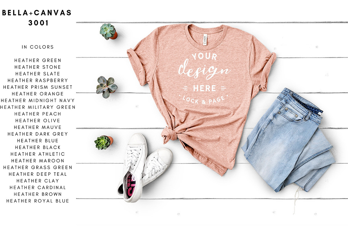 Bella Canvas T-Shirt Mockup Bundle, a Shirt Mockup by lock and page (Photo 2 of 85)