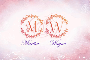 Monogram Floral Love Font