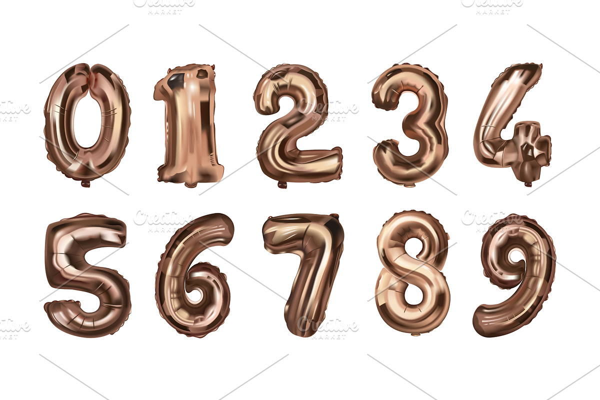 Balloon Number 3D Illustration, an Object Illustration by alexdndz