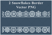 Snowflake Border SVG Clipart Vector, a Decorative Illustration by Gfx Expert Team (Thumbnail 1 of 7)