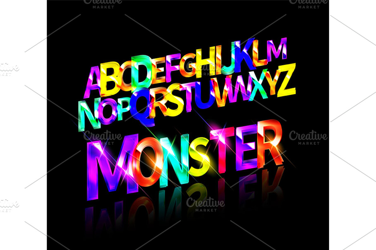 Graffiti Alphabet Monster, a Graphic by Aromeo (Photo 3 of 6)