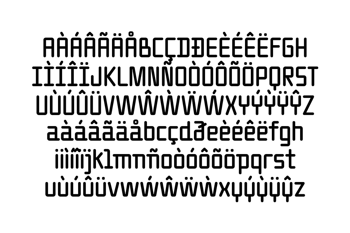 Flatten, a Sans Serif Font by Here  FF (Photo 12 of 15)