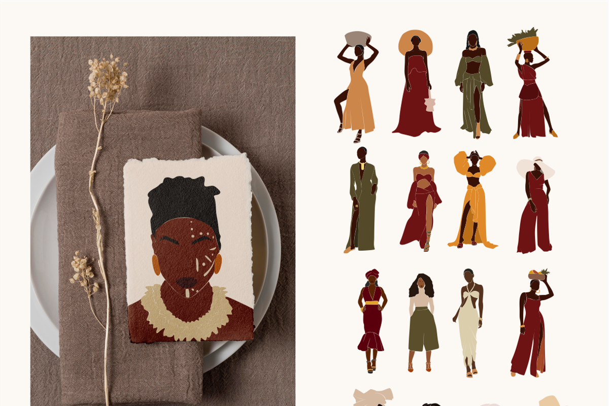 Black woman, African collection, a Decorative Illustration by Yana_mide (Photo 2 of 7)