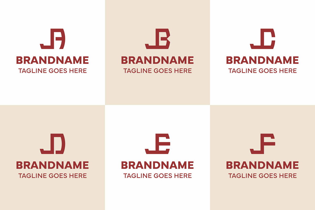 Letters JA JB JC JD JE JF Logo, a Branding & Logo Template by Pray Art Design Studio (Photo 1 of 2)