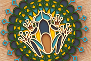 Frog 3D Mandala - SVG laser cut file, an Object Graphic by Arshad Ali (Thumbnail 5 of 8)