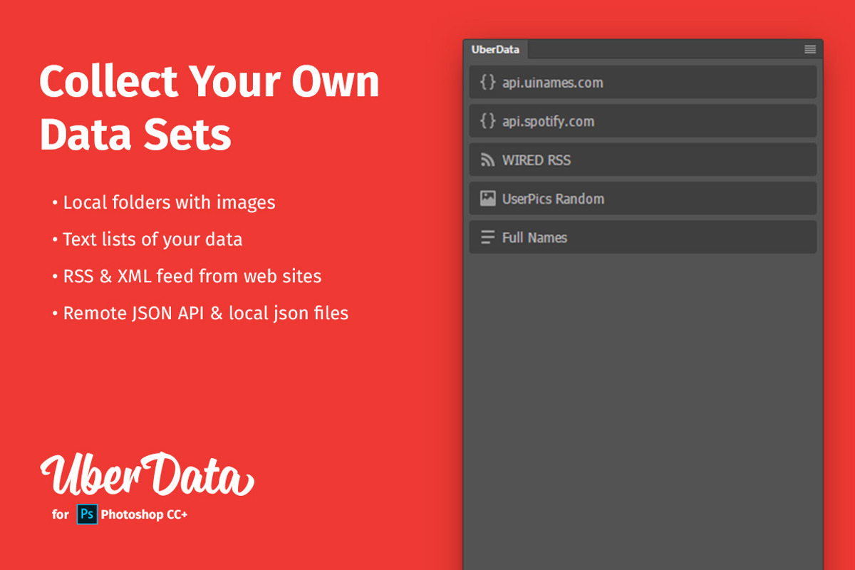 Sale! UberData plugin for Photoshop, a Plug-in Add-On by UberPlugins (Photo 2 of 5)