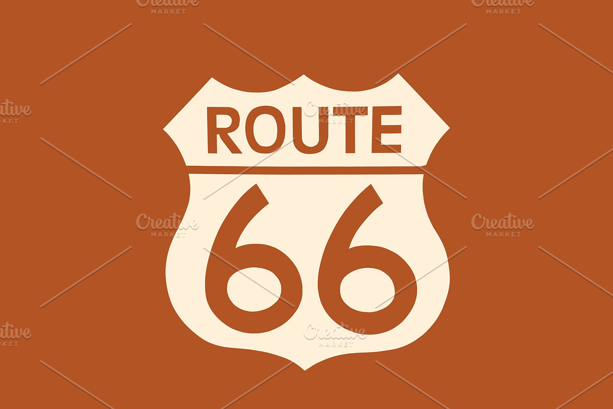 Route 66., a Transportation Illustration by CreativePhotoSpain