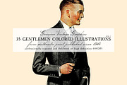 35 Gentlemen Colored Illustrations 3, an Illustration by Unember (Thumbnail 1 of 4)