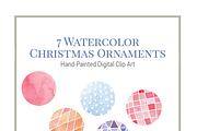 Watercolor Christmas Ornaments, an Illustration by Shrimp Salad Circus (Thumbnail 2 of 4)