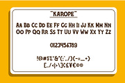 Karope, a Sans Serif Font by Nian Keun Studio (Thumbnail 2 of 10)
