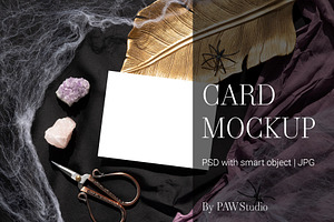 Halloween Card Mockup 5.5x4.25 g45
