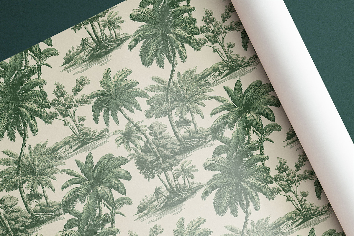 RETRO PALM TREES Seamless Pattern, a Pattern Graphic by AYAKA Studio Co. (Photo 2 of 8)