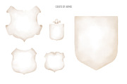 Coat of arms design kit, an Illustration by TheCuteShop (Thumbnail 2 of 6)