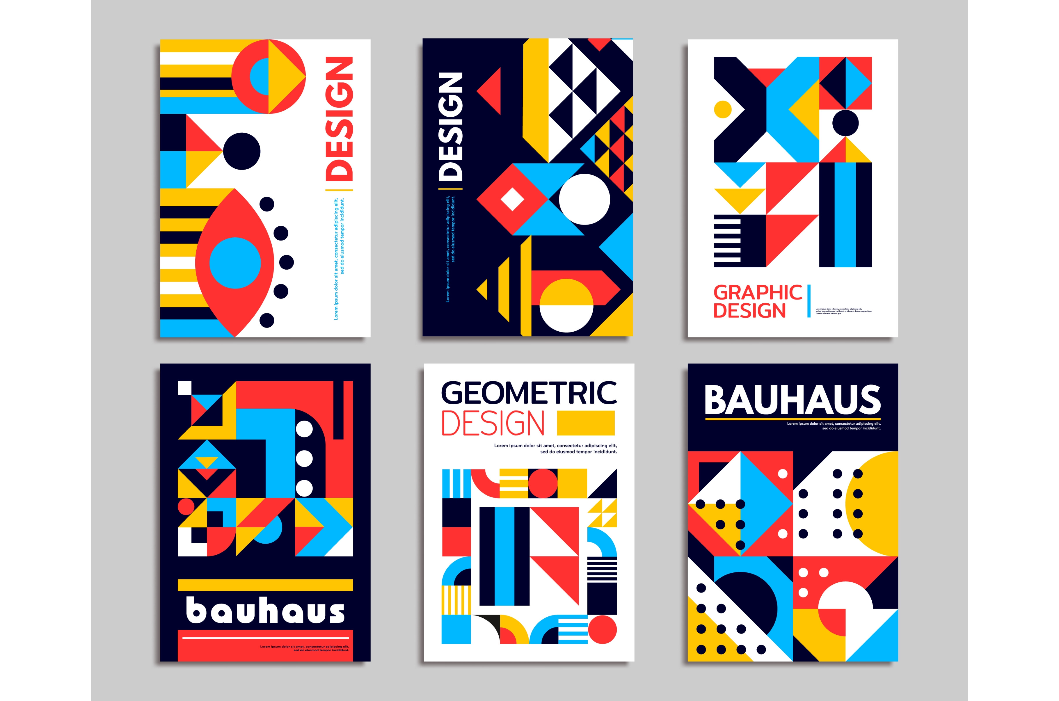 Abstract posters. Geometric patterns, an Illustration by Vector Tradition