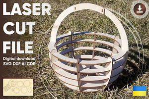 Easter Egg basket - Laser Cut File