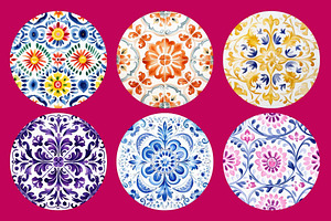 Colorful Mexican Talavera Patterns