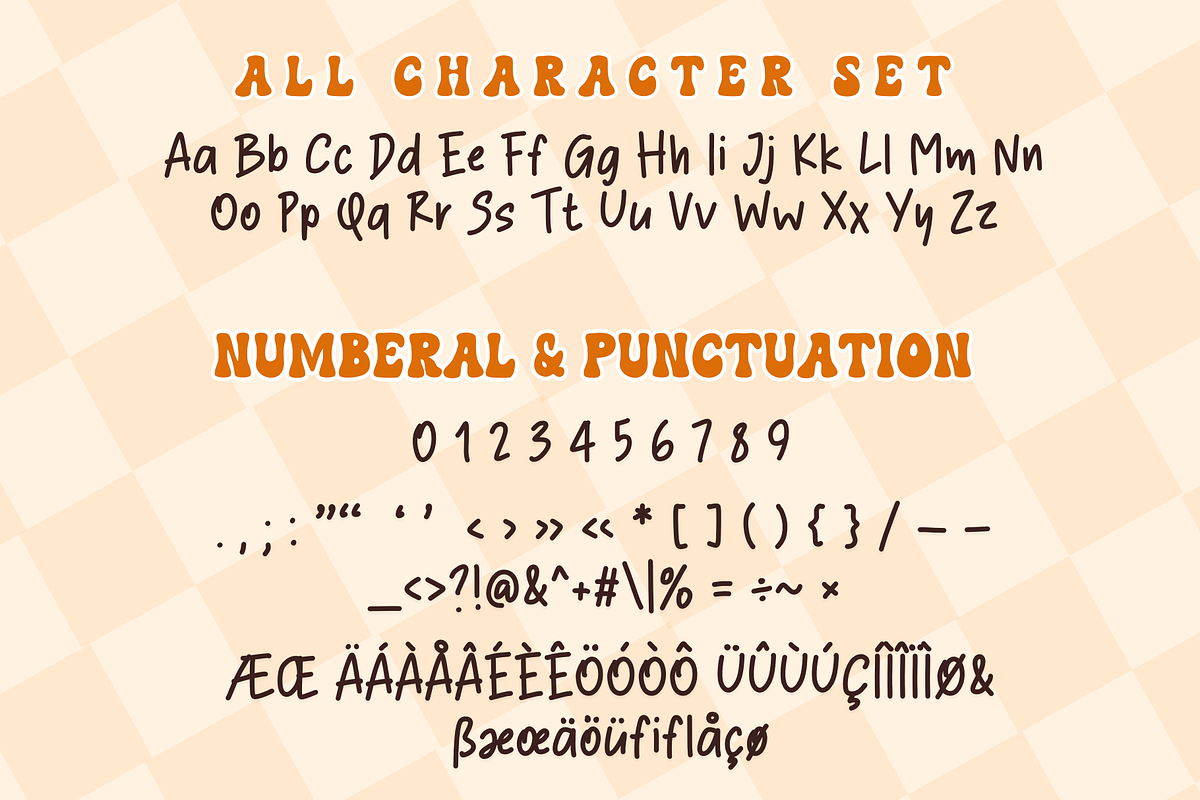Hello Hippie is a retro duo font, a Handwritten Font by Brown Cupple (Photo 6 of 7)